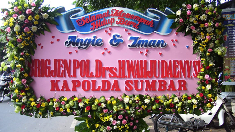 Papan Bunga Wedding - Immanuel Florist Batu